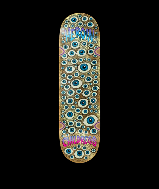 Heroin "Eyes" Chet Childress Pro Skate Deck 8.75"
