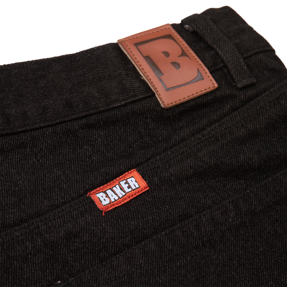Baker Warner Relaxed Fit Black Jeans
