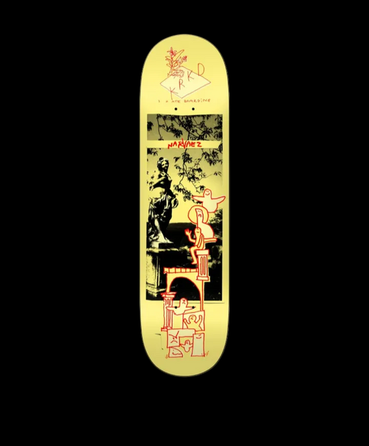 Krooked "Sculpture Garden" Narvaez Pro Skate Deck 8.38"