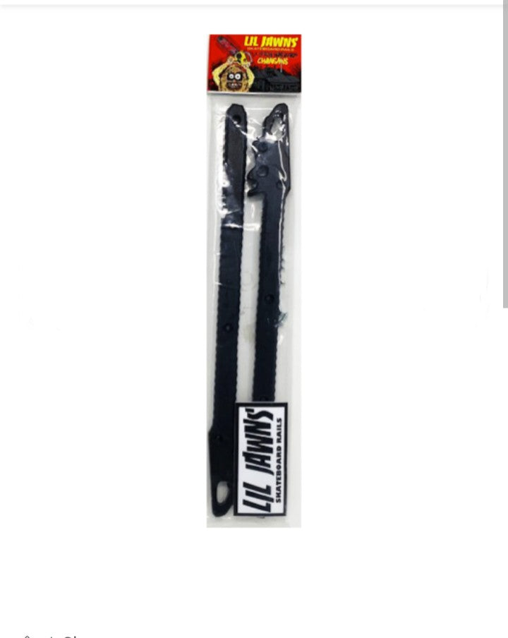 Lil Jawns x Heroin Skateboards "Chainsaws" Teggsas Chainsaw Massacre Black Premium Rails