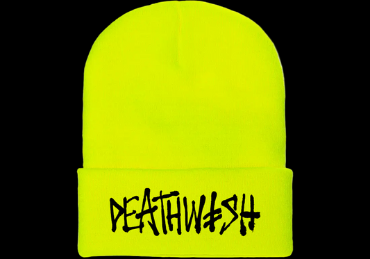 Deathwish OG DeathSpray Safety Green Beanie