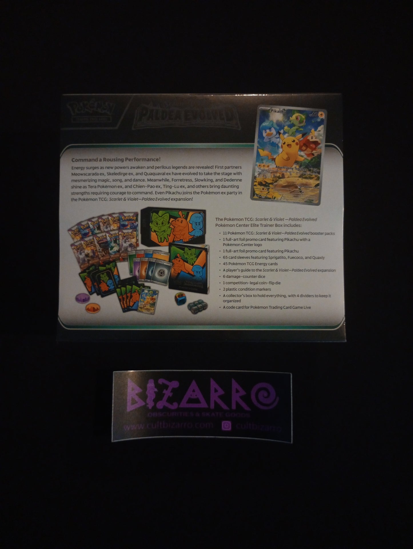 Pokemon TCG : Paldea Evolved Pokemon Center Exclusive ETB (Elite Trainer Box)