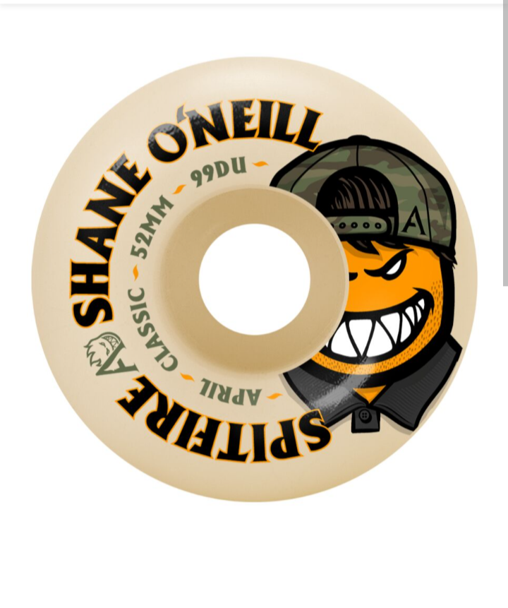 Spitfire x April Skateboards "Shane" Formula Four F4 Classic Full Shane O'Neill Pro Skate Wheels 52mm 54mm 99a