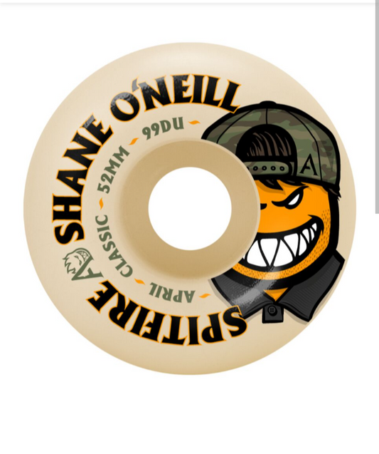 Spitfire x April Skateboards "Shane" Formula Four F4 Classic Full Shane O'Neill Pro Skate Wheels 52mm 54mm 99a