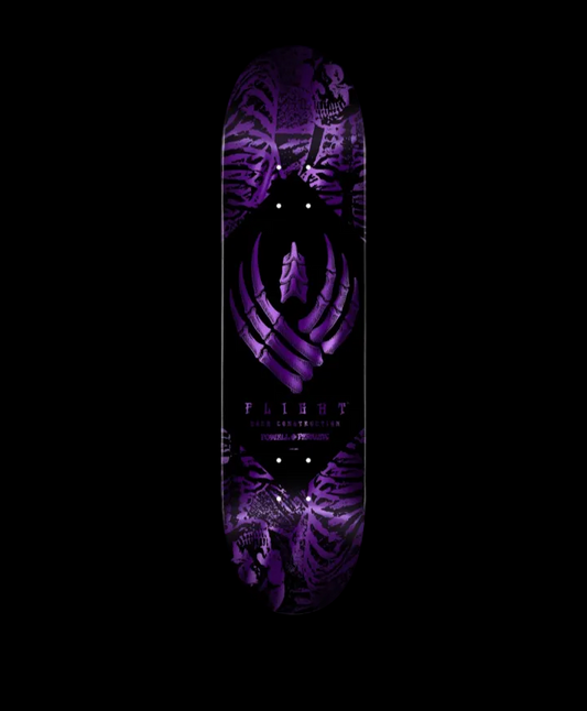 Powell Peralta Skeleton Purple Foil Pro Flight Skate Deck 9"
