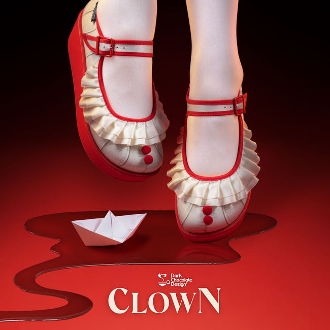 Hot Chocolate Design (Dark Chocolate) Chocolaticas® Clown Womens Platform Shoes