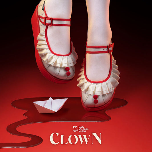 Hot Chocolate Design (Dark Chocolate) Chocolaticas® Clown Womens Platform Shoes