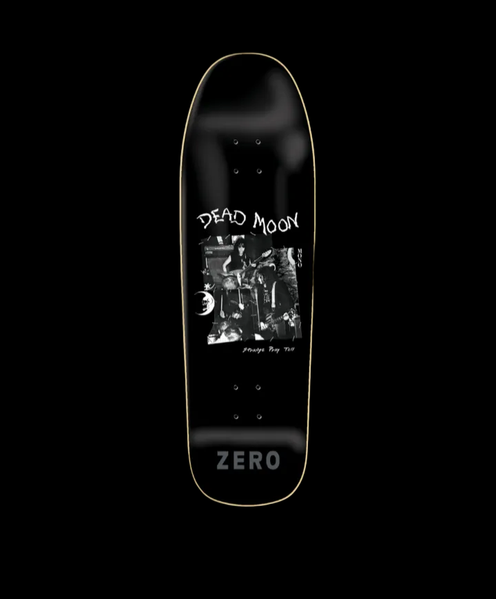 Zero Skateboards Dead Moon "Strange Pray Tell" Rock Band Shaped Skate Deck 9.25"