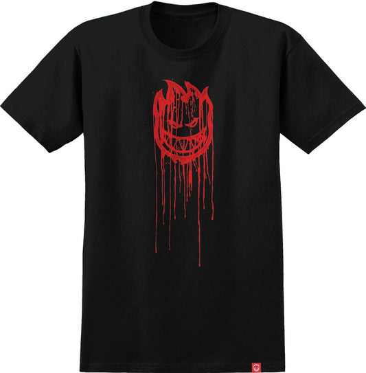 Spitfire Blood Drip Bighead Black Red Skate Shirt