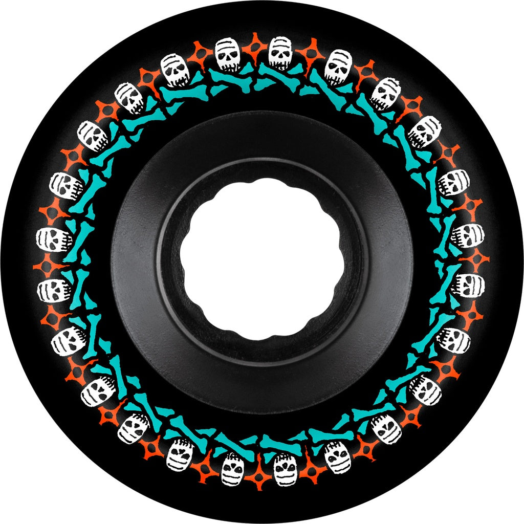Bones ATF Rough Riders "Skull and Bones" Black Skateboard Wheels 80a