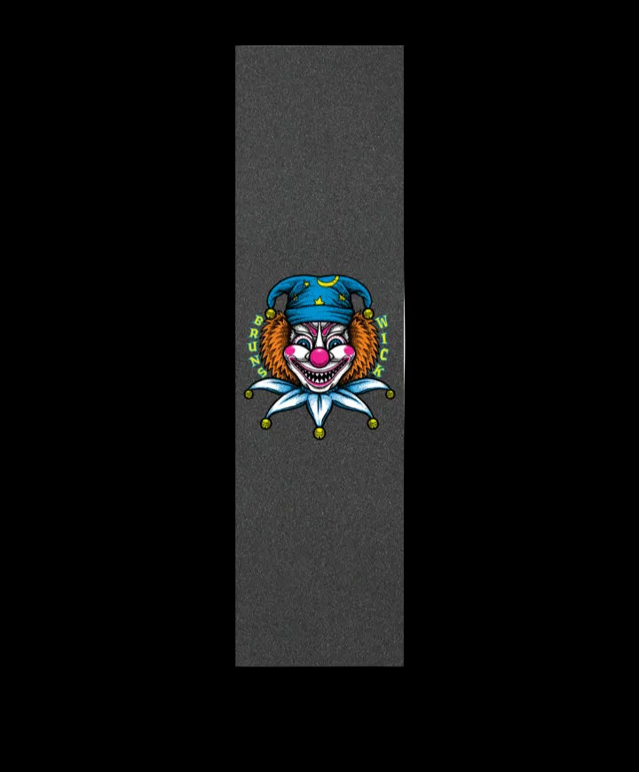 Brunswick "Killer" Clown Horror Themed Black Grip Tape 9" x 33"